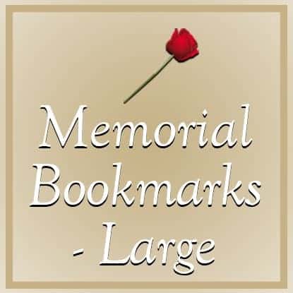 Memorial Bookmarks - Large