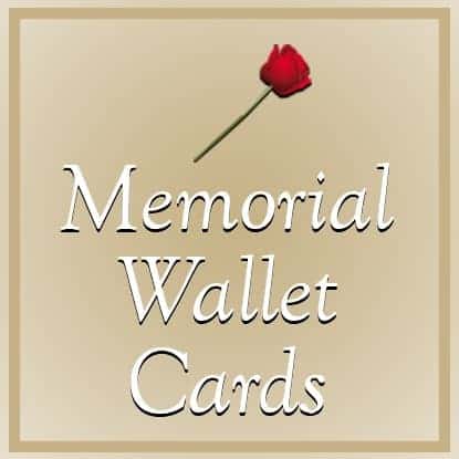 Memorial Wallet Cards