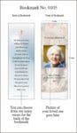 Memorial Bookmark Style 0105 Our Lady of Lourdes